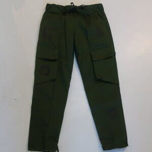 Womens Clandestina Green Cargo Pants S